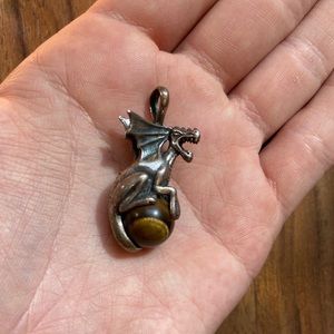Tiger’s Eye Dragon Necklace Pendant